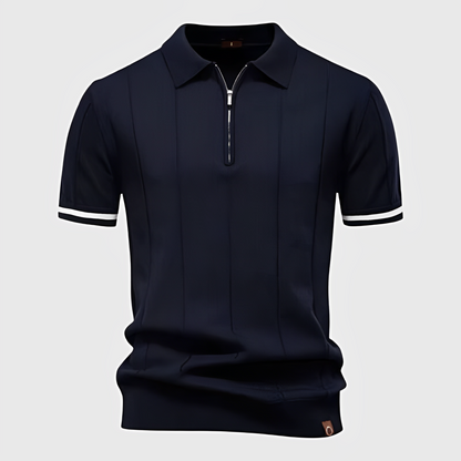 Camisa Polo Casual Cinza de alta qualidade para um look elegante